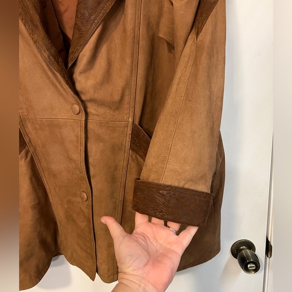 Wilson’s leather vintage women’s heavy coat Large with removable thinsulate vest - Picture 13 of 16